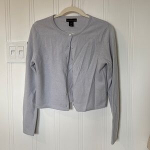 House of Harlow 100% cashmere blue cardigan